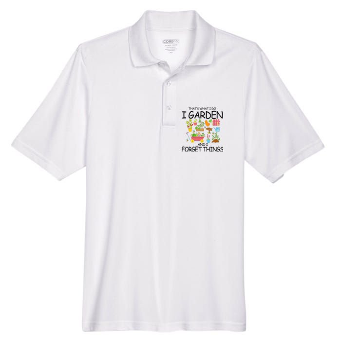 That's What I Do I Garden And I Forget Things gardening tee Men's Origin Performance Pique Polo