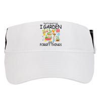 That's What I Do I Garden And I Forget Things gardening tee Adult Drive Performance Visor