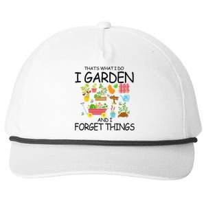 That's What I Do I Garden And I Forget Things gardening tee Snapback Five-Panel Rope Hat