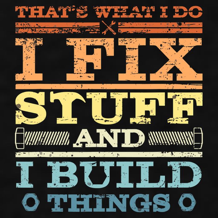 THAT'S WHAT I DO I FIX STUFF AND I BUILD THINGS WEATHERED Ladies PosiCharge Tri-Blend Wicking Tank