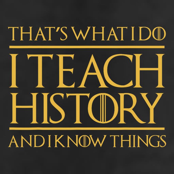 That's What I Do I Teach History And I Know Things Teacher Garment-Dyed Fleece Hoodie