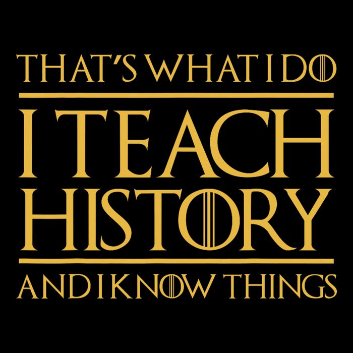 That's What I Do I Teach History And I Know Things Teacher Drawstring Bag