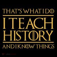 That's What I Do I Teach History And I Know Things Teacher 16 in Basic Backpack