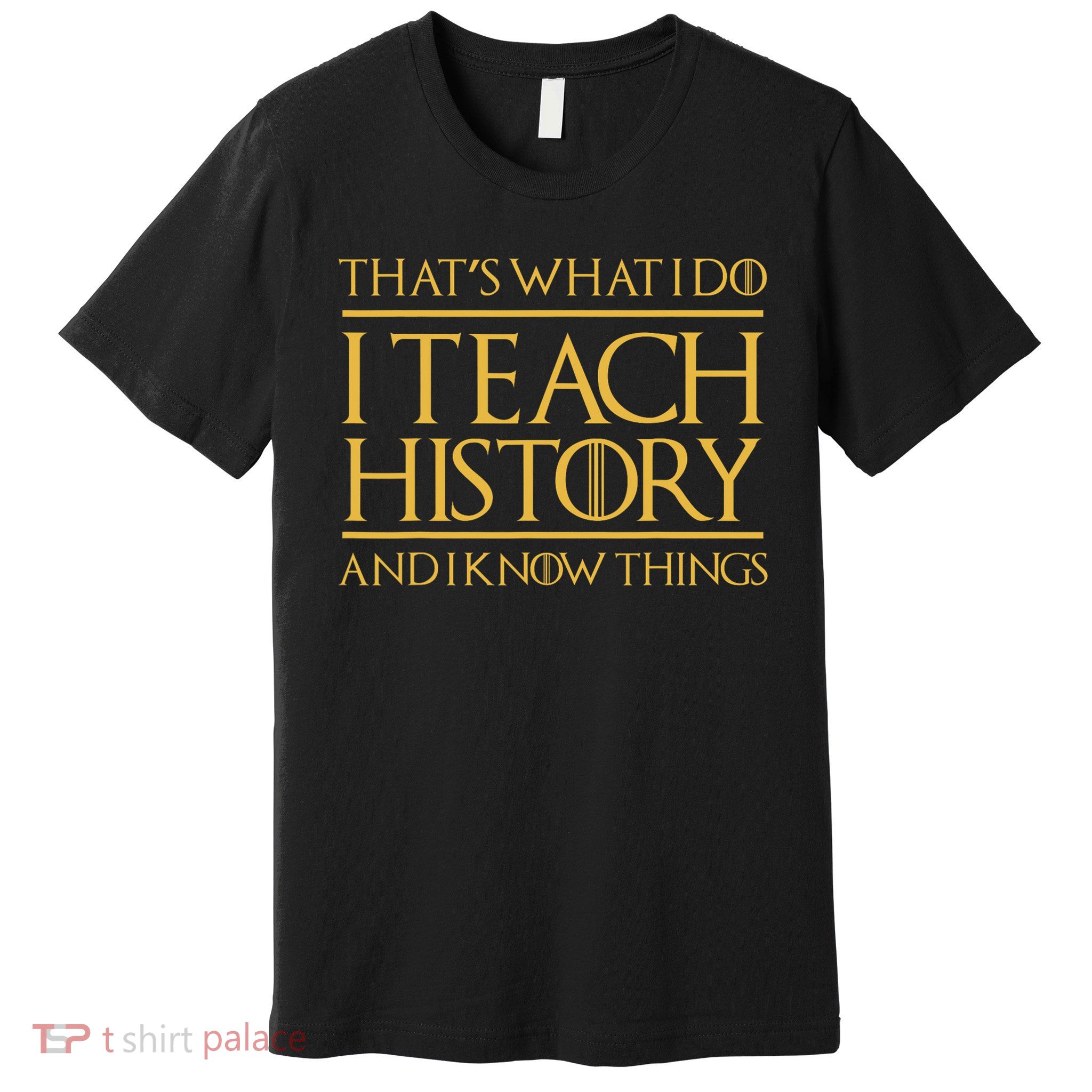 That's What I Do I Teach History And I Know Things Teacher Premium T-Shirt