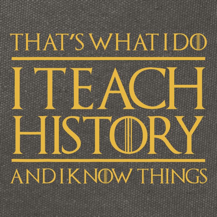 That's What I Do I Teach History And I Know Things Teacher Cotton Canvas Backpack