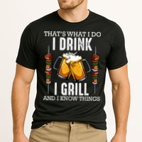 That's What I Do I Drink I Grill And Know Things BBQ Beer Cooling Performance Crew T-Shirt