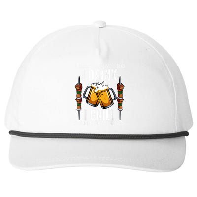 That's What I Do I Drink I Grill And Know Things BBQ Beer Snapback Five-Panel Rope Hat