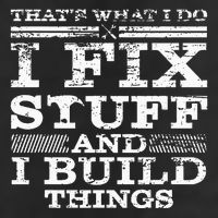 ThatS What I Do I Fix Stuff And I Build Things Weathered Trucker Hat