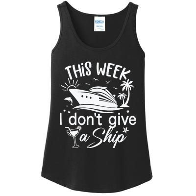 This Week IDont Give AShip White Ladies Essential Tank