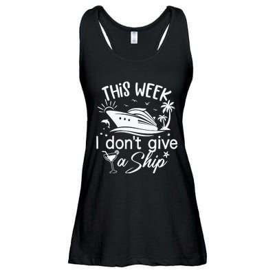 This Week IDont Give AShip White Ladies Essential Flowy Tank