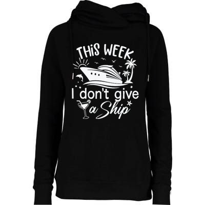 This Week IDont Give AShip White Womens Funnel Neck Pullover Hood