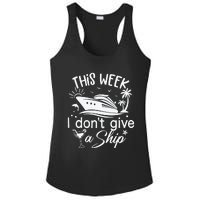 This Week IDont Give AShip White Ladies PosiCharge Competitor Racerback Tank