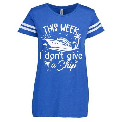 This Week IDont Give AShip White Enza Ladies Jersey Football T-Shirt