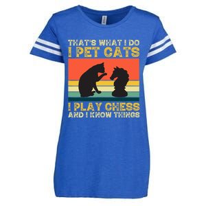 Thats What I Do, Pet Cats, Play Chess And Know Things Enza Ladies Jersey Football T-Shirt