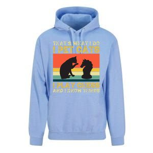 Thats What I Do, Pet Cats, Play Chess And Know Things Unisex Surf Hoodie