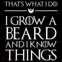 That's What I Do I Grow A Beard And I Know Things Beard Flexfit Unipanel Trucker Cap