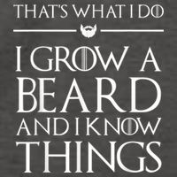 That's What I Do I Grow A Beard And I Know Things Beard Vector Backpack