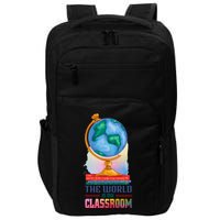 The World Is My Classroom Globe Impact Tech Backpack