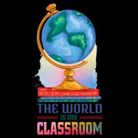 The World Is My Classroom Globe 7-Panel Snapback Hat