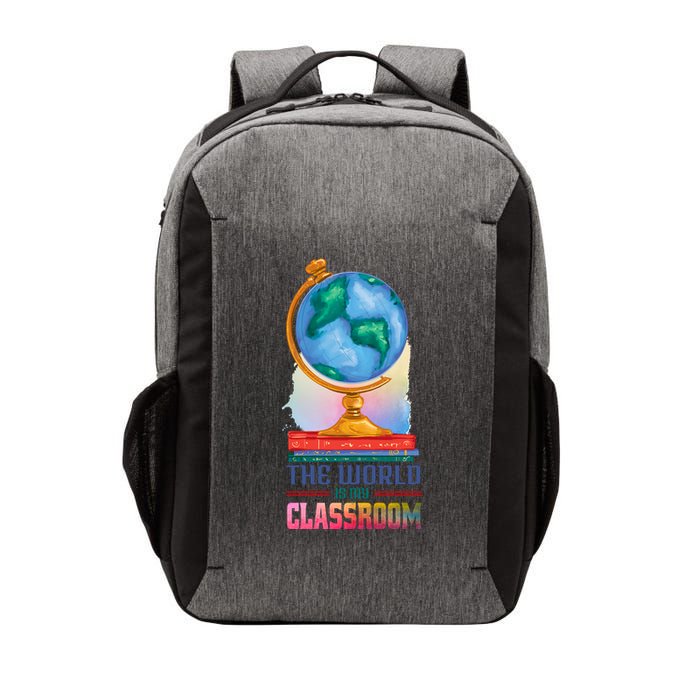 The World Is My Classroom Globe Vector Backpack