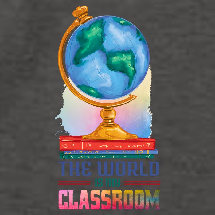 The World Is My Classroom Globe Vector Backpack