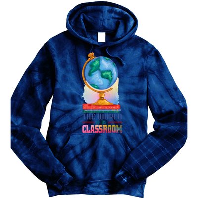 The World Is My Classroom Globe Tie Dye Hoodie