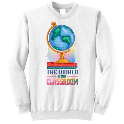 The World Is My Classroom Globe Sweatshirt