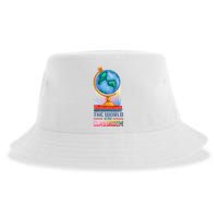 The World Is My Classroom Globe Sustainable Bucket Hat