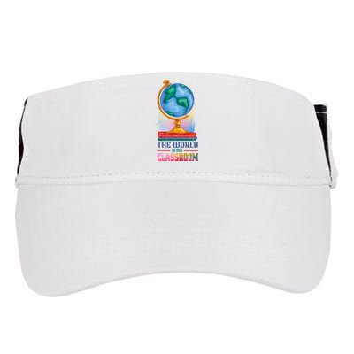 The World Is My Classroom Globe Adult Drive Performance Visor