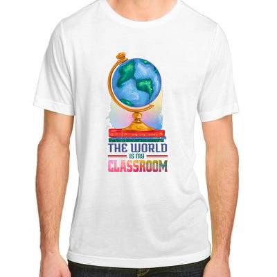 The World Is My Classroom Globe Adult ChromaSoft Performance T-Shirt