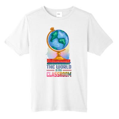 The World Is My Classroom Globe Tall Fusion ChromaSoft Performance T-Shirt