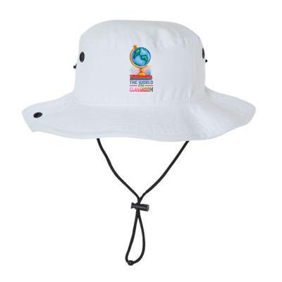 The World Is My Classroom Globe Bucket Hat