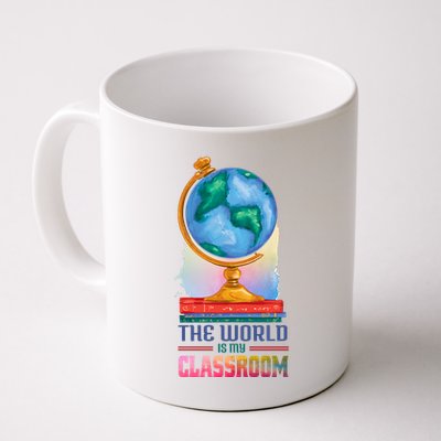 The World Is My Classroom Globe Mug