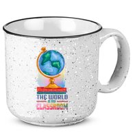 The World Is My Classroom Globe 15oz Campfire Ceramic Mug