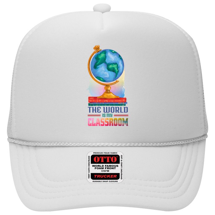 The World Is My Classroom Globe Trucker Hat