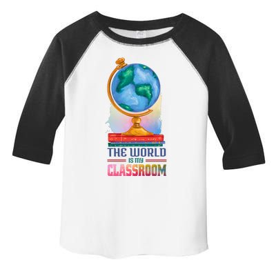 The World Is My Classroom Globe Toddler Fine Jersey T-Shirt