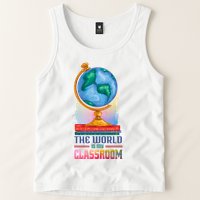 The World Is My Classroom Globe Tank Top