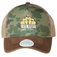 That's What I Do I Fix Stuff And I Build Things Mechanic Legacy Tie Dye Trucker Hat