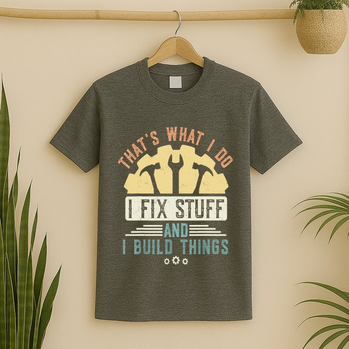 That's What I Do I Fix Stuff And I Build Things Mechanic T-Shirt