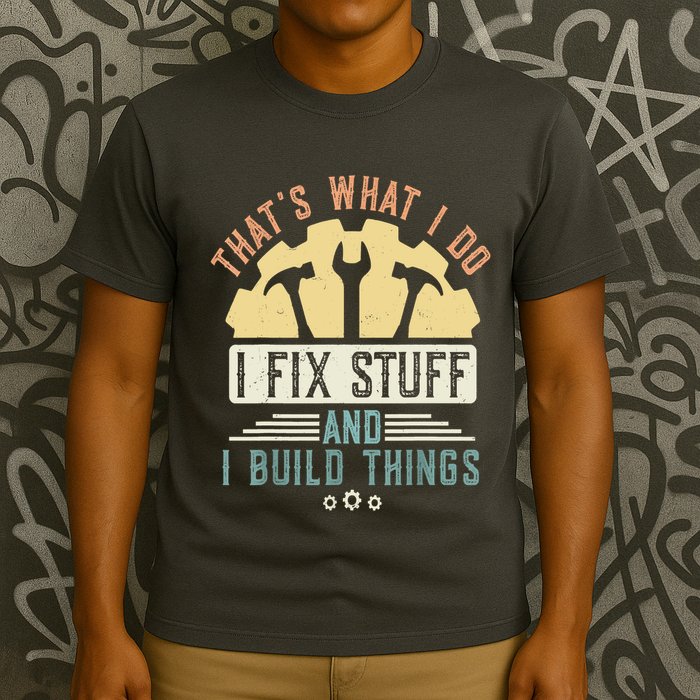 That's What I Do I Fix Stuff And I Build Things Mechanic T-Shirt