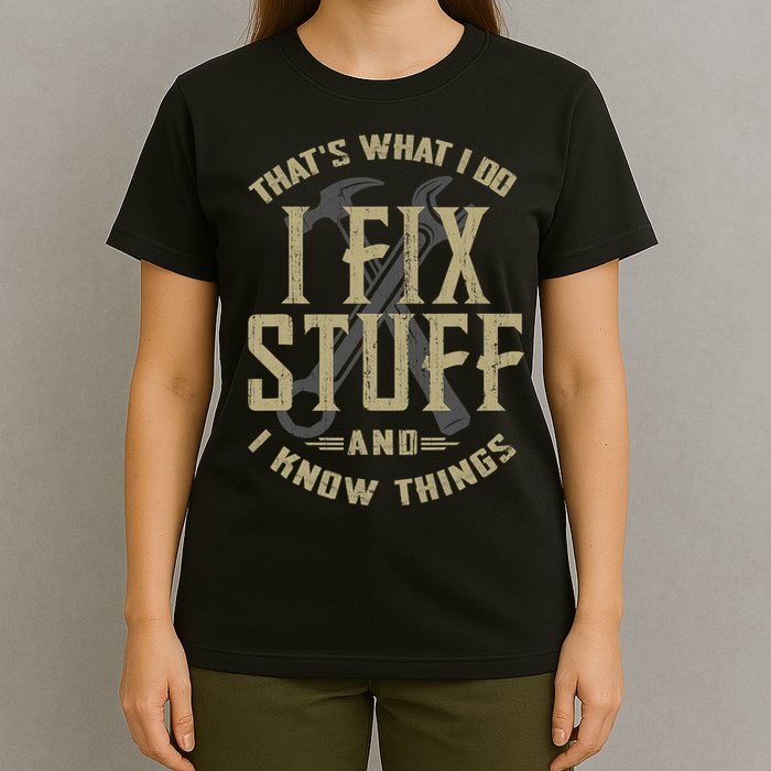 That's What I Do I Fix Stuff And I Know Things T-Shirt