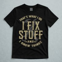 That's What I Do I Fix Stuff And I Know Things T-Shirt