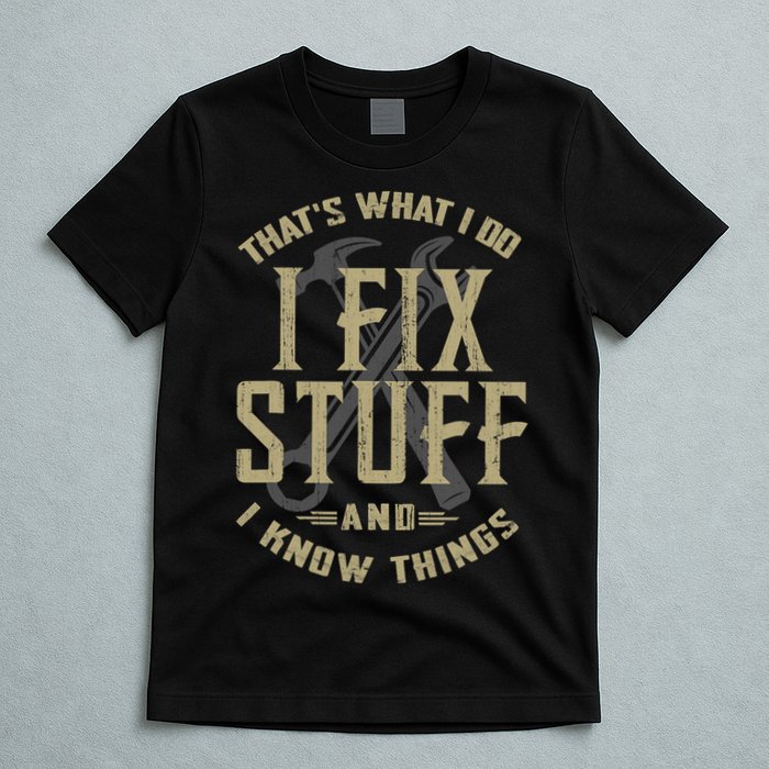 That's What I Do I Fix Stuff And I Know Things T-Shirt