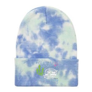 This World Is Not My Home IM Only Passing Camping Camper Tie Dye 12in Knit Beanie