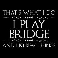 That's What I Do I Play Bridge Bridge Player Card Game Drawstring Bag