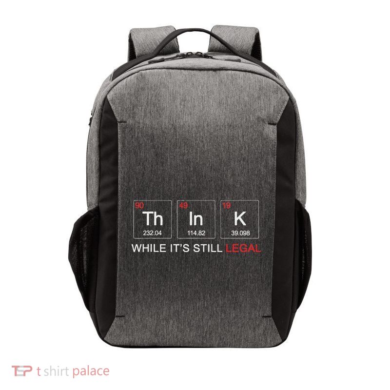 Think While ItS Still Legal Graphic Periodic Vector Backpack