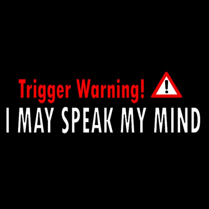Trigger Warning I May Speak My Mind Gift Cooling Performance Crew T-Shirt