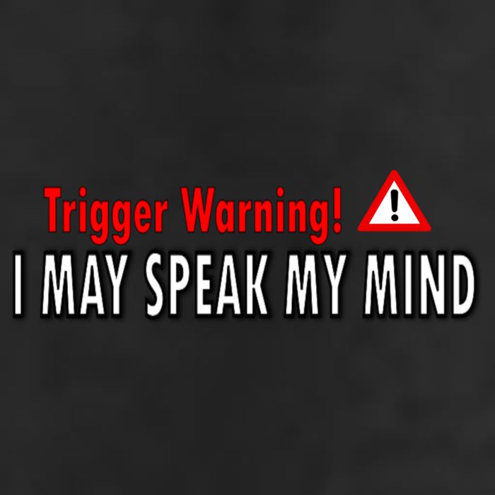 Trigger Warning I May Speak My Mind Gift Golf Towel