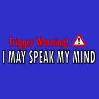Trigger Warning I May Speak My Mind Gift Visor