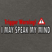 Trigger Warning I May Speak My Mind Gift Cotton Canvas Backpack